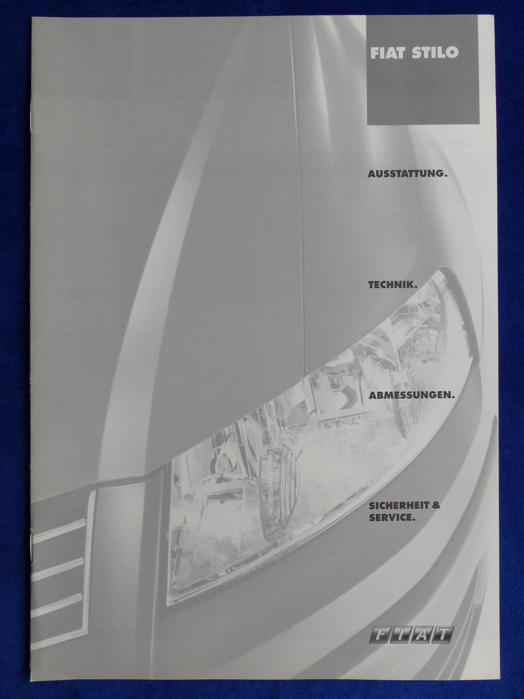 Fiat Stilo Abarth - Daten & Ausstattungen MJ 2002 - Prospekt Brochure 09.2001