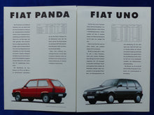 Lade das Bild in den Galerie-Viewer, Fiat Programm 1992 - Panda Uno Tipo Tempra Croma - Prospekt Brochure 09.1991
