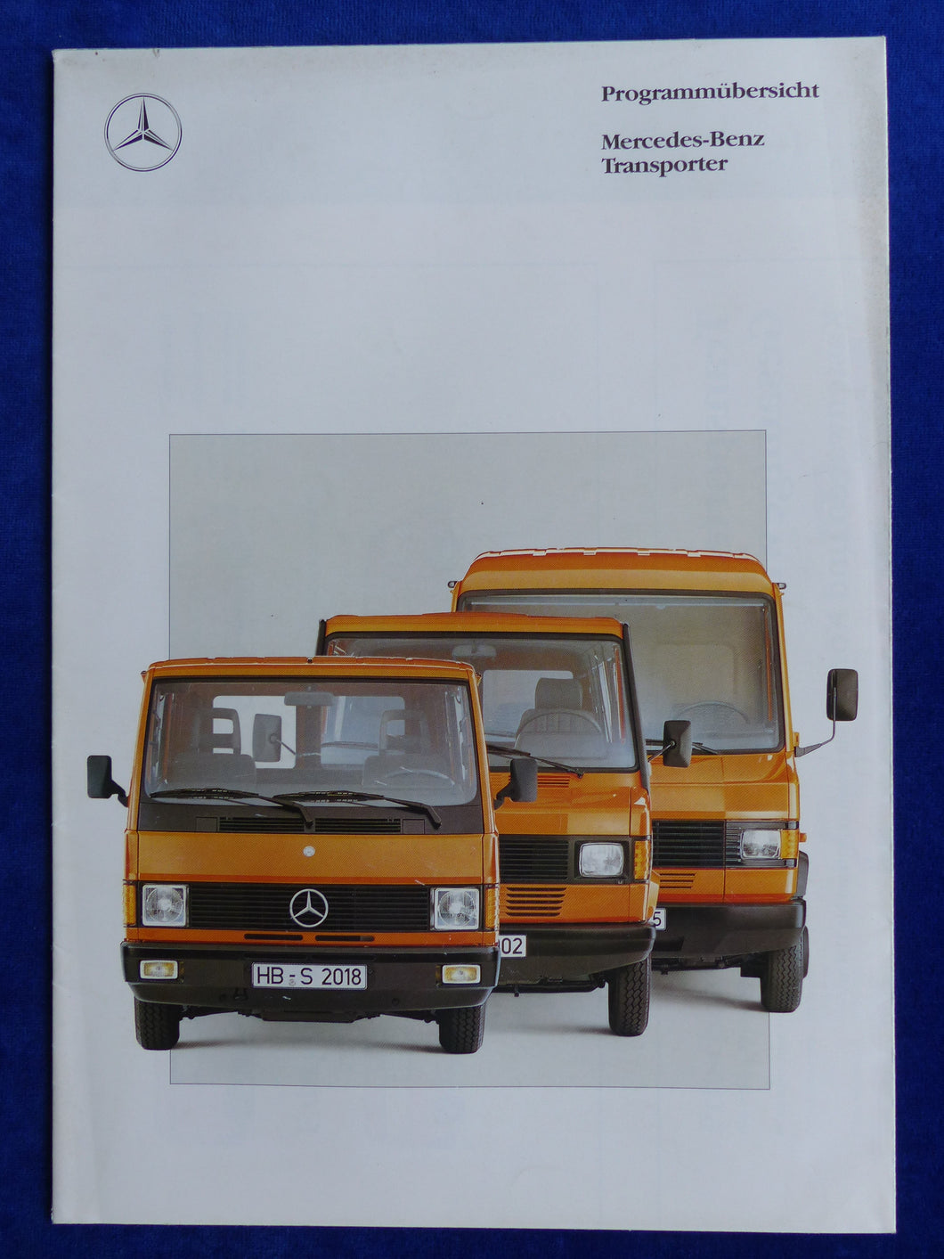Mercedes-Benz Transporter Programmübersicht - Poster Prospekt Brochure 04.1991