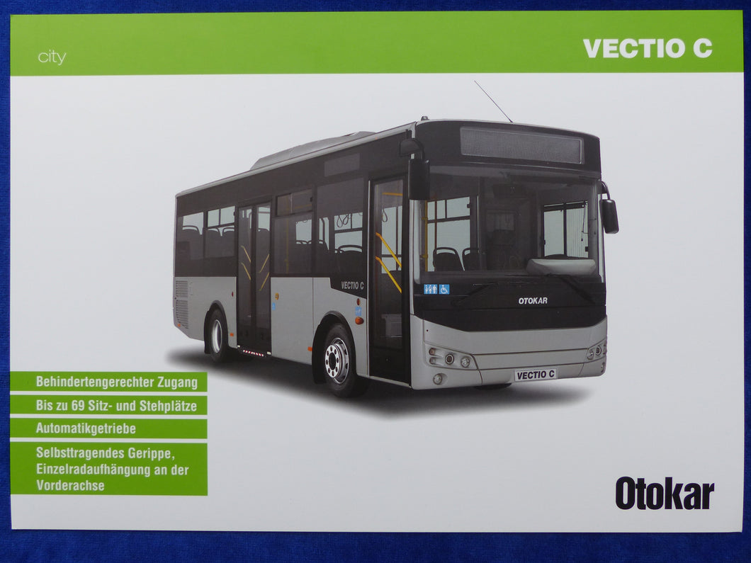 Otokar Vectio C City Stadtbus Omnibus - Prospekt Brochure 2012