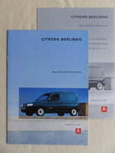Lade das Bild in den Galerie-Viewer, Citroen Berlingo Kastenwagen MJ 1998 - Prospekt Brochure + Daten 09.1997

