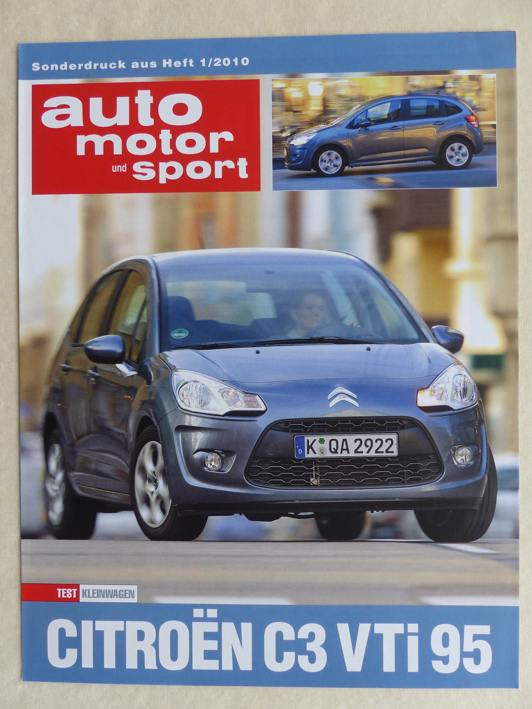 Citroen C3 VTi 95 - Test - Sonderdruck Auto Motor Sport 1/2010