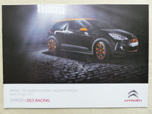 Lade das Bild in den Galerie-Viewer, Citroen DS3 Racing Limited Edition - Prospekt Brochure + Preisliste 01.2011
