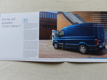 Lade das Bild in den Galerie-Viewer, VW e-Crafter Elektromotor Kastenwagen MJ 2019 - Prospekt Brochure 09.2018
