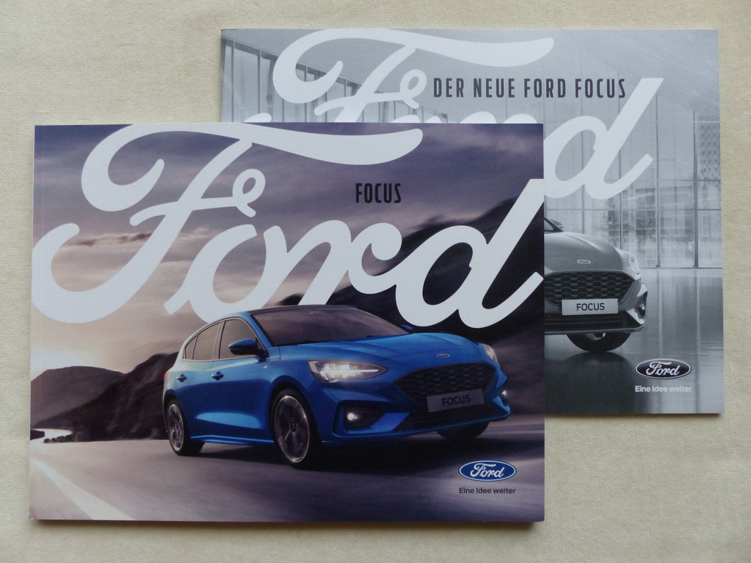 Ford Focus ST-Line Active MJ 2019 - Prospekt Brochure + Preisliste 10.2018