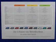 Lade das Bild in den Galerie-Viewer, Mercedes-Benz A-Klasse W168 MJ 1998 - Prospekt Brochure + Preisliste 05.1997

