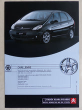 Lade das Bild in den Galerie-Viewer, Citroen Xsara Picasso Alufelgen Challenge Floret - Prospekt Brochure 09.2000
