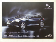 Lade das Bild in den Galerie-Viewer, Citroen DS5 Edition 1955 - Preisliste MJ 2016 - Prospekt Brochure 07.2015 - car-brochure
