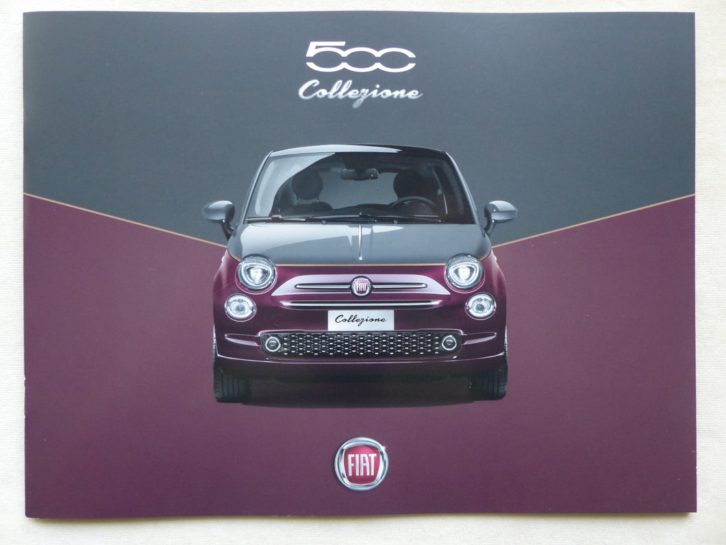 Fiat 500 Collezione Sondermodell MJ 2019 - Hochglanz Prospekt Brochure 11.2018