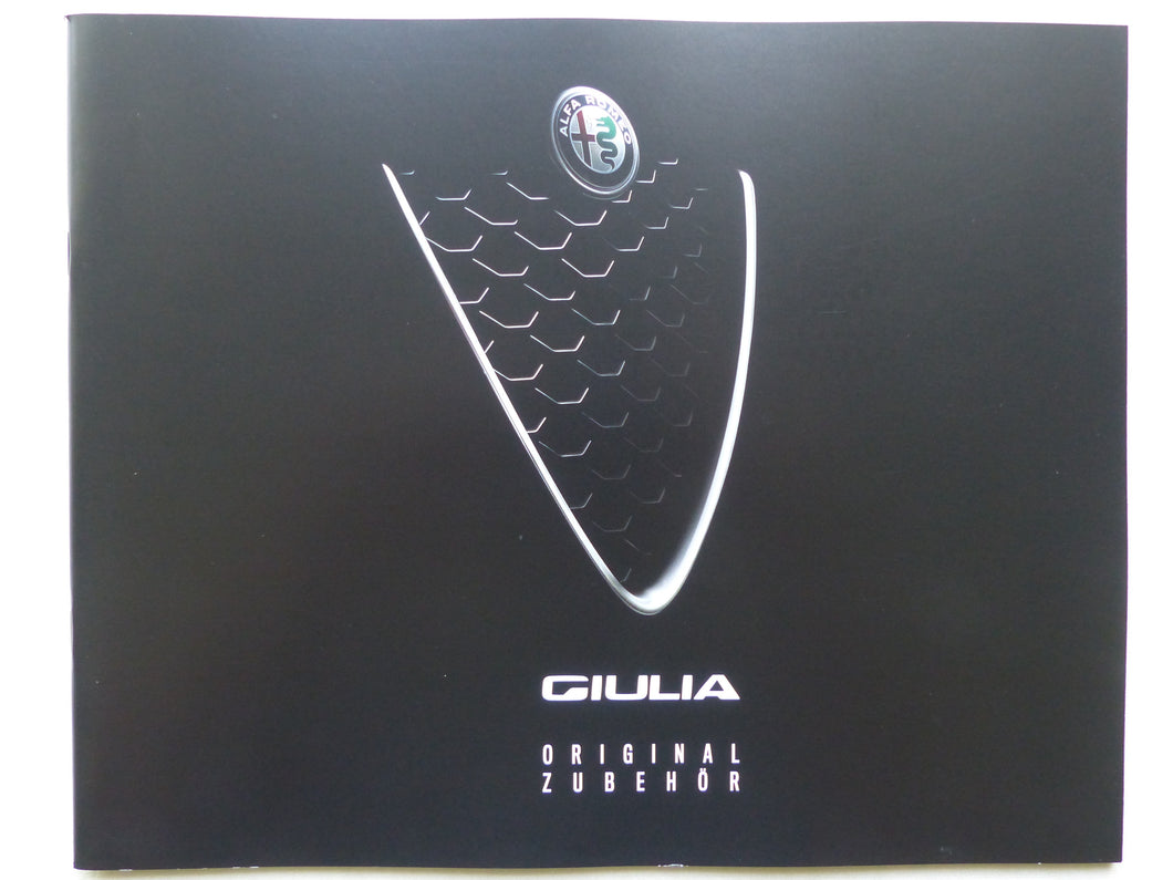 Alfa Romeo Giulia - Zubehör MJ 2019 - Prospekt Brochure 07.2018