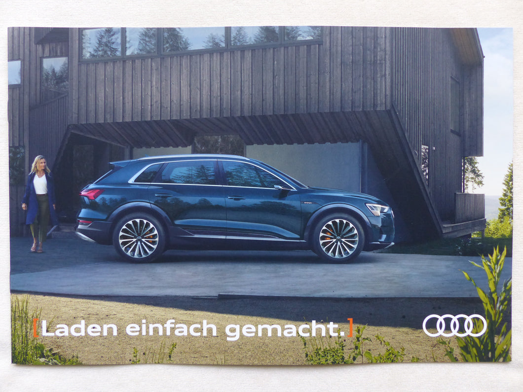 Audi e-tron Elektroauto - Laden einfach gemacht - Prospekt Brochure 02.2019