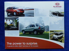 Lade das Bild in den Galerie-Viewer, Kia 2007 Sorento Sedona Rondo Spectra Sportage - US-Prospekt Brochure 2006 USA
