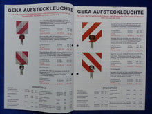 Lade das Bild in den Galerie-Viewer, GEKA Aufsteckleuchte Aufsteckdose - Prospekt Brochure 1994
