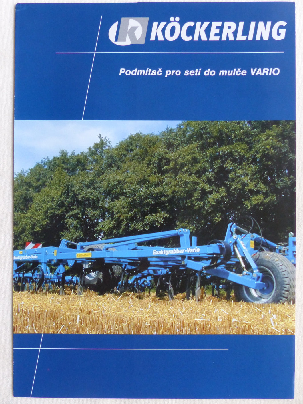 Köckerling Vario Grubber - Prospekt Brochure 07.2010 Tschechien