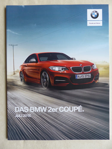 BMW 2er Coupe 225d M240i xDrive MJ 2019 - Prospekt Preisliste Brochure 07.2018 - car-brochure