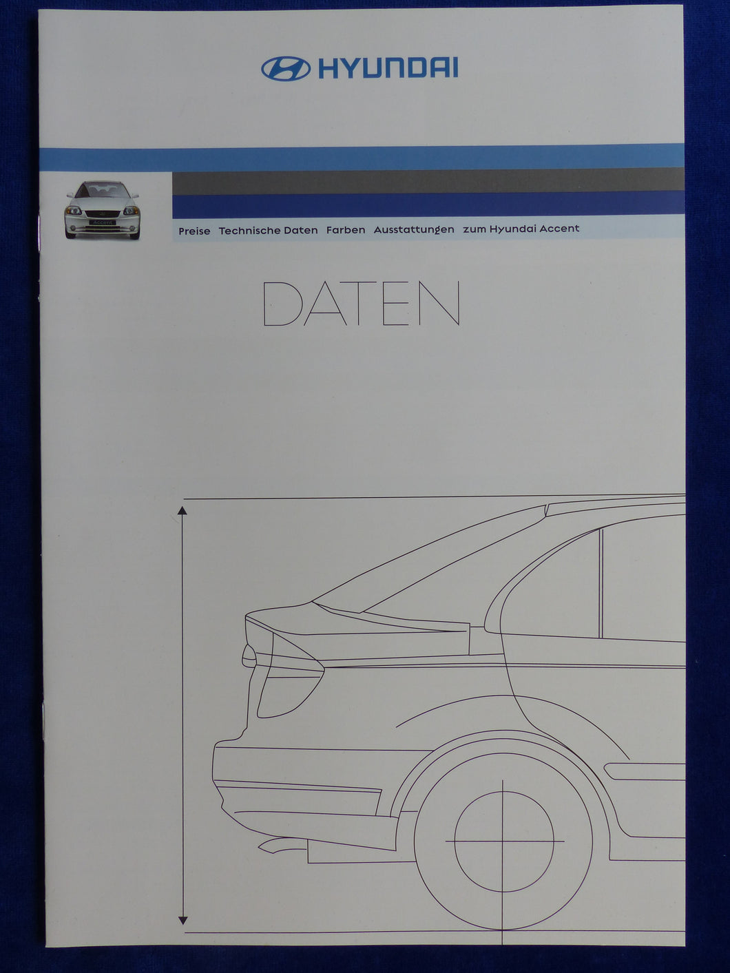Hyundai Accent GLS - Preise Daten Ausstattungen - Prospekt Brochure 02.2003