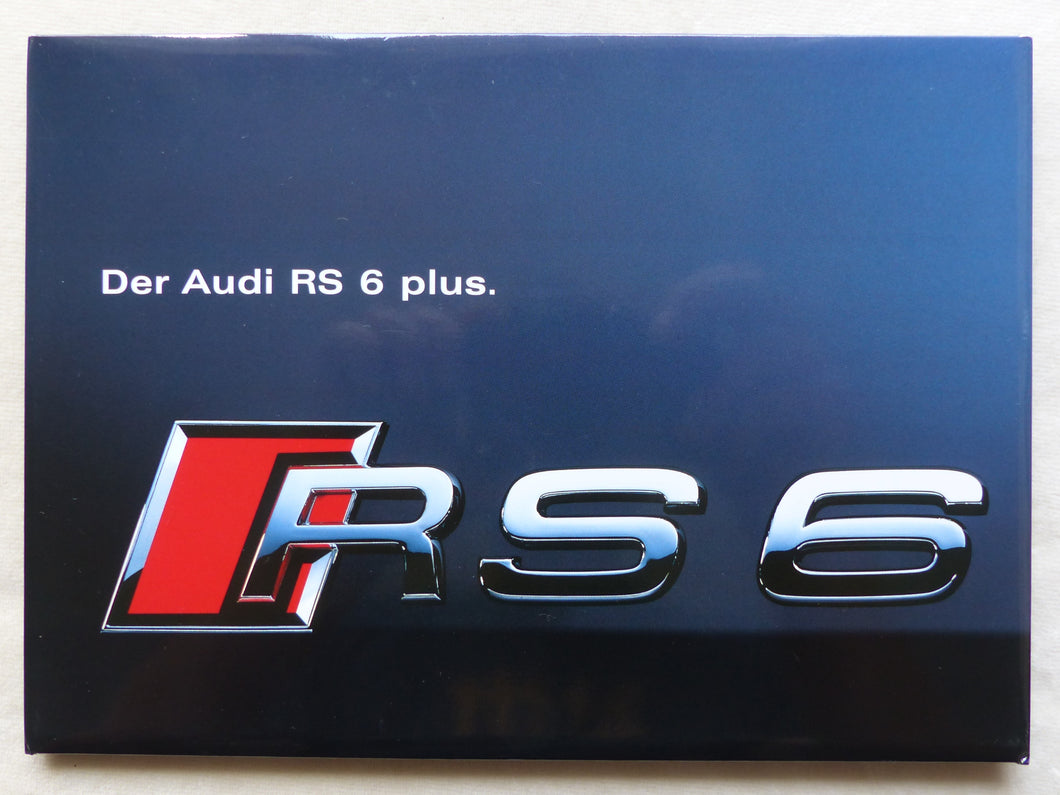 Audi RS 6 plus quattro - Limited 1 of 999 - Hochglanz Foto Prospekt-Mappe 2002