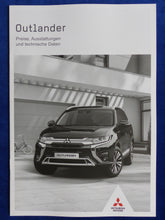 Lade das Bild in den Galerie-Viewer, Mitsubishi Outlander Hybrid MJ 2019 - Prospekt Brochure + Preisliste 01.2019
