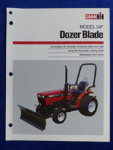 Lade das Bild in den Galerie-Viewer, Case Dozer Blade 54F 72F - US-Prospekt Brochure USA
