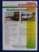 Lade das Bild in den Galerie-Viewer, Bergmann Häckseltransportwagen HTW 35 40 - Prospekt Brochure 90er
