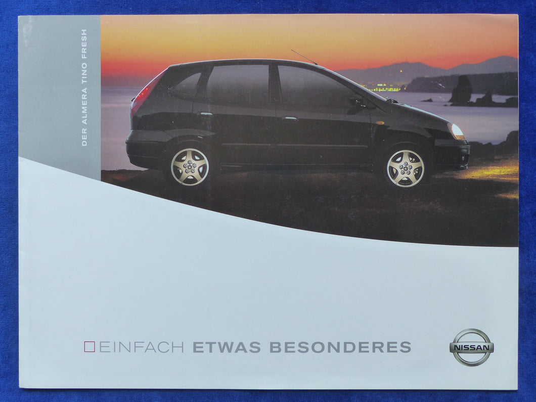 Nissan Almera Tino Fresh MJ 2003 - Preview Prospekt Brochure 11.2002