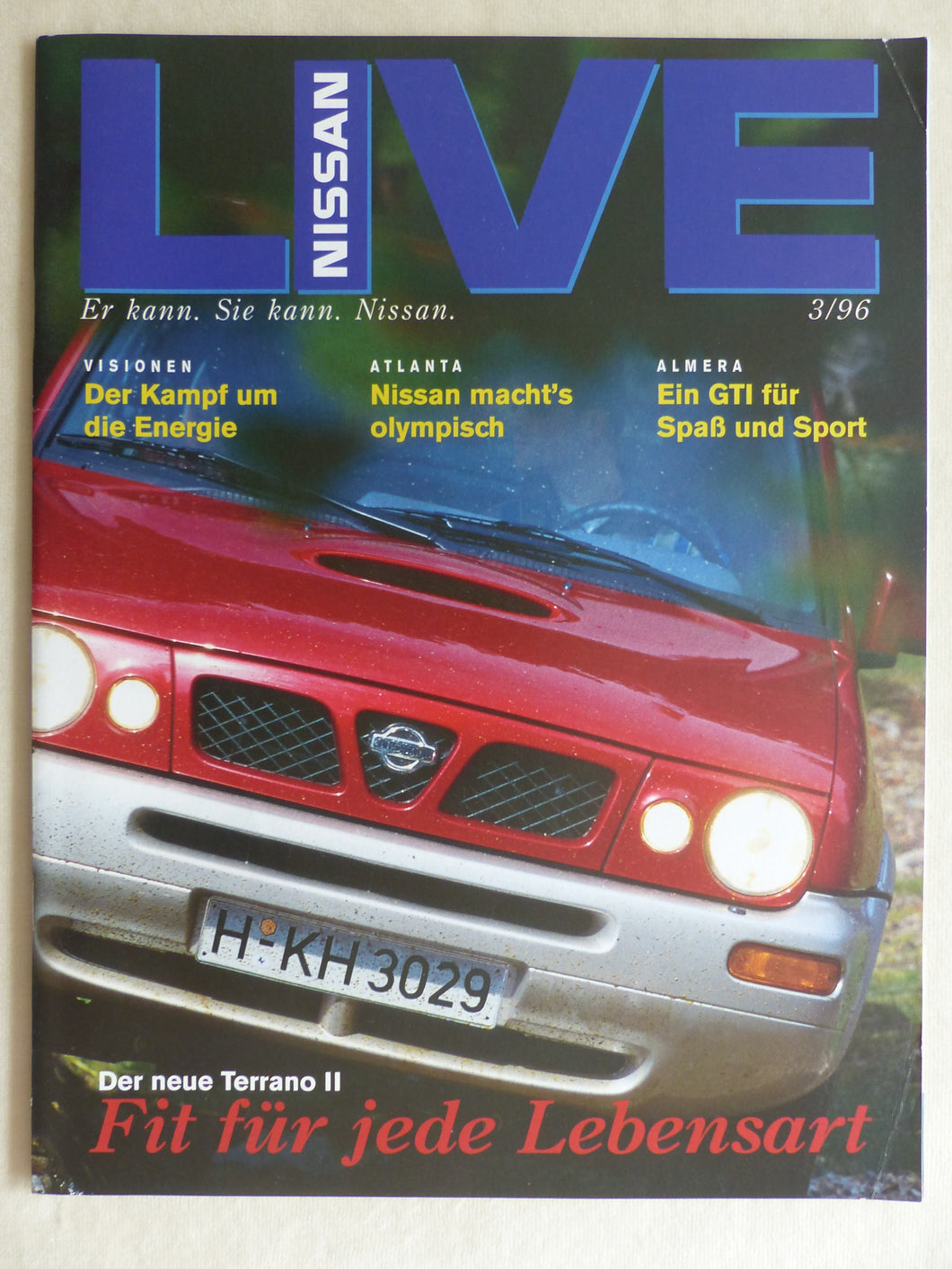 Nissan LIVE Magazin 3/1996 - Skyline GT-R Almera GTi Serena Diesel Terrano II