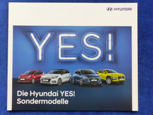 Lade das Bild in den Galerie-Viewer, Hyundai Yes! Sondermodelle i10 i20 i30 Kona - Prospekt Brochure 03.2019

