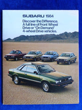 Lade das Bild in den Galerie-Viewer, Subaru 1984 Hardtops Sedan Hatchback Wagons - US-Prospekt Brochure 1983 USA
