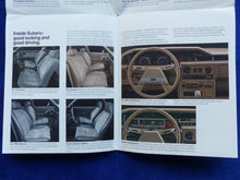 Lade das Bild in den Galerie-Viewer, Subaru 1984 Hardtops Sedan Hatchback Wagons - US-Prospekt Brochure 1983 USA
