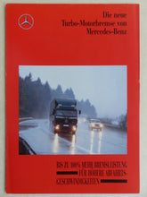 Lade das Bild in den Galerie-Viewer, Mercedes-Benz Turbo-Motorbremse LKW Motor OM 442 LA - Prospekt Brochure 04.1992
