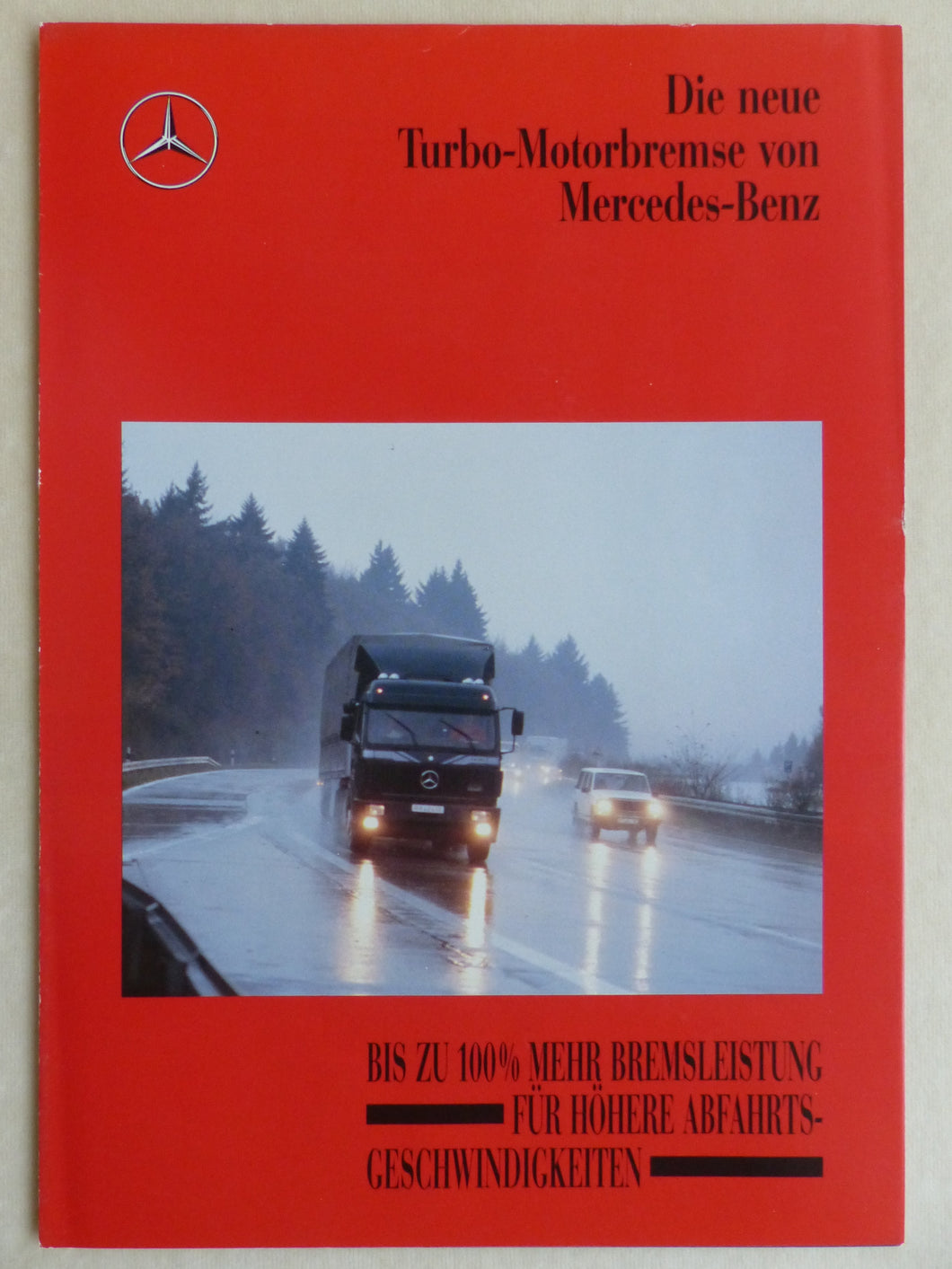 Mercedes-Benz Turbo-Motorbremse LKW Motor OM 442 LA - Prospekt Brochure 04.1992