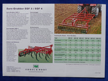 Lade das Bild in den Galerie-Viewer, Vogel &amp; Noot VN Scheibengrubber F2 Euro-Grubber EGF 4 - Prospekt Brochure

