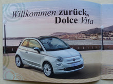 Lade das Bild in den Galerie-Viewer, Fiat 500 Dolcevita Sondermodell MJ 2020 - Prospekt Brochure 07.2019
