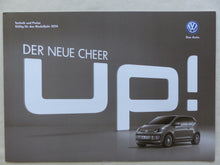 Lade das Bild in den Galerie-Viewer, VW cheer up! Sondermodell - Preisliste MJ 2014 - Prospekt Brochure 04.2013
