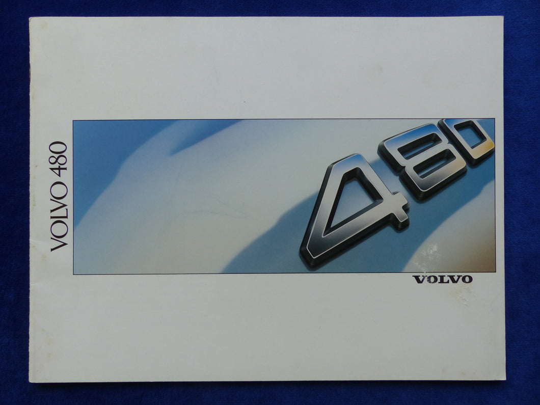 Volvo 480 ES Turbo - Prospekt Brochure 1988