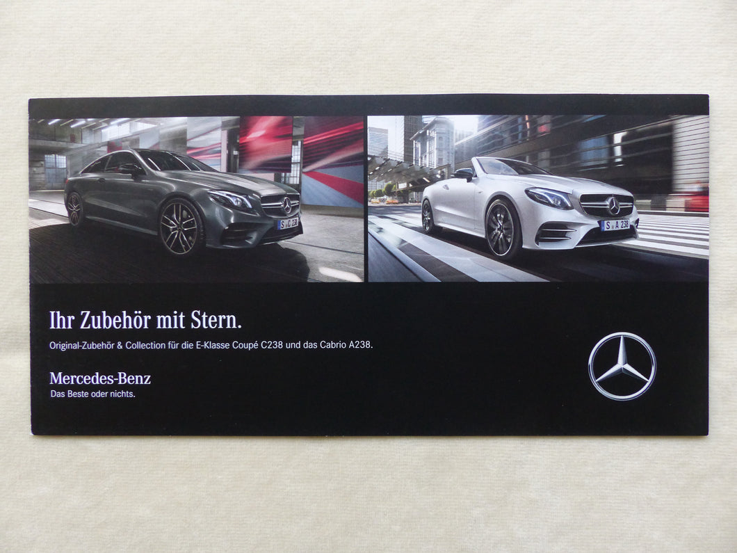 Mercedes-Benz E-Klasse Coupe & Cabrio - Zubehör MJ 2020 - Prospekt Brochure 07.2019 - car-brochure