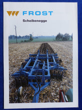 Lade das Bild in den Galerie-Viewer, Frost Scheibenegge XM XS4 VM VS - Prospekt Brochure 90er
