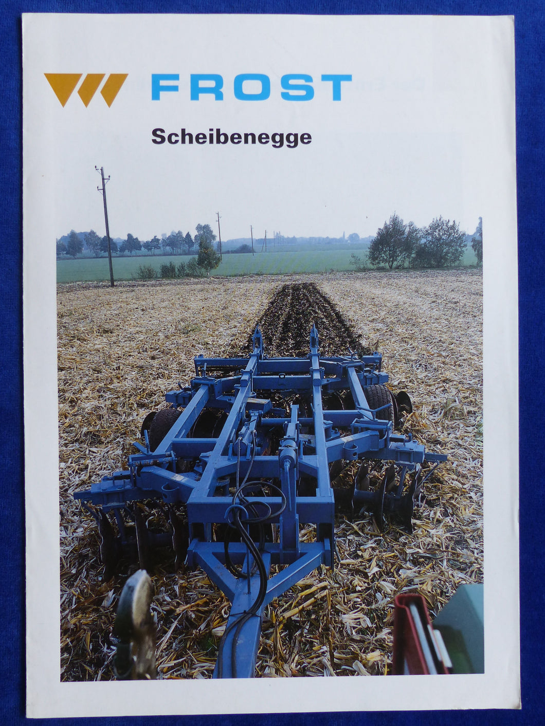 Frost Scheibenegge XM XS4 VM VS - Prospekt Brochure 90er