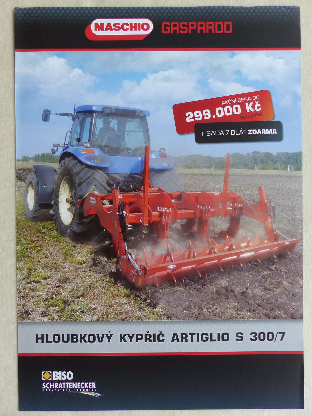 Maschio Gaspardo Hloubkový Artiglio S - Prospekt Brochure Tschechien