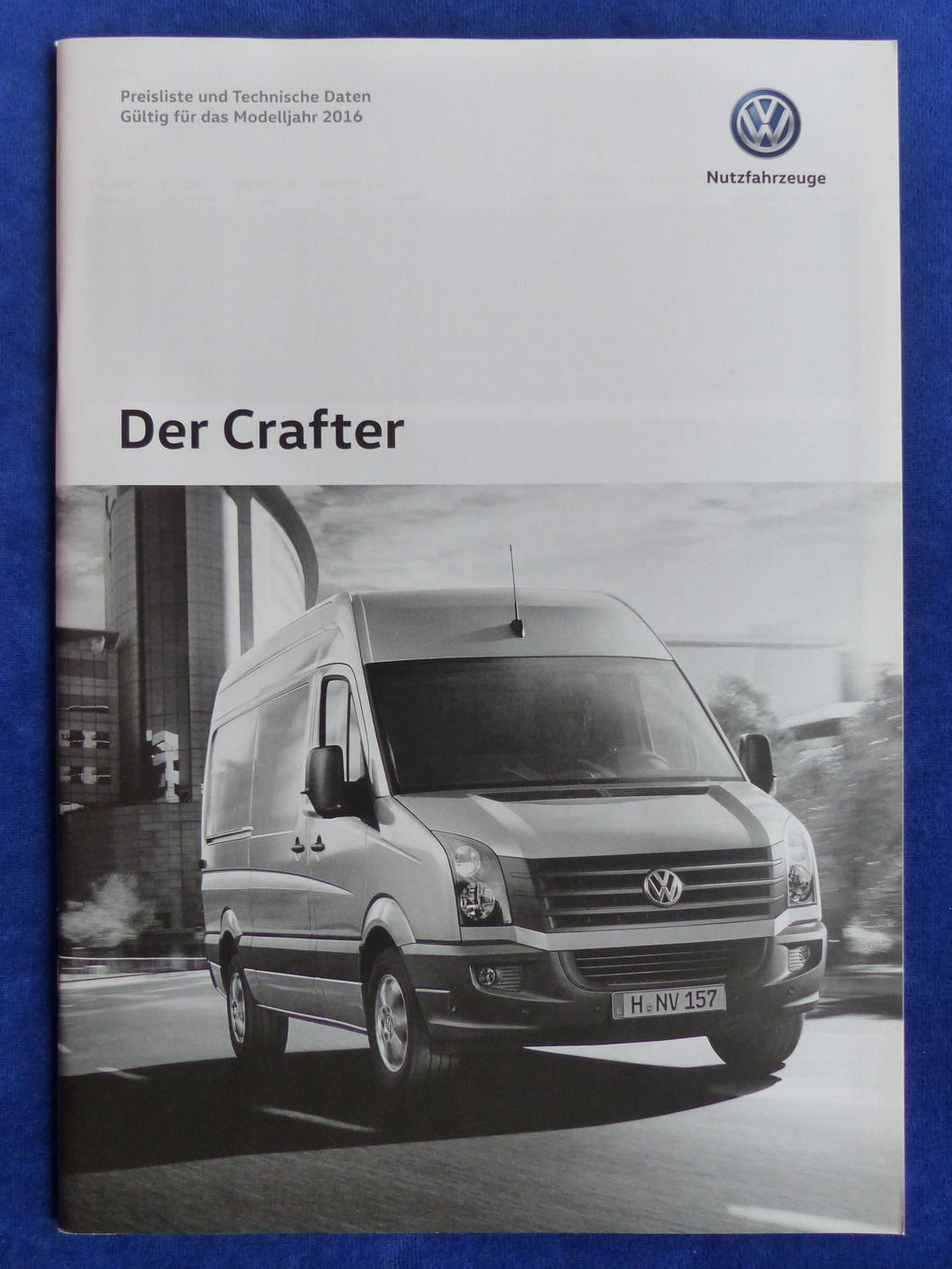 VW Crafter Kastenwagen Kombi - Preisliste MJ 2016 - Prospekt Brochure 05.2015