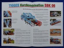 Lade das Bild in den Galerie-Viewer, GTS Tigges Kurzkombination SBK 06 Saatbett - Prospekt Brochure 11.1997
