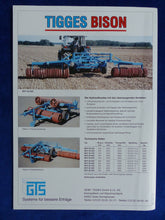 Lade das Bild in den Galerie-Viewer, Tigges Hydraulikwalze Bison BHY - Prospekt Brochure 11.1997
