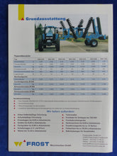 Lade das Bild in den Galerie-Viewer, Frost X-Scheibenegge RXH 635 - Prospekt Brochure 90er
