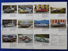 Lade das Bild in den Galerie-Viewer, Mercedes-Benz PKW Programm 200 280 TE 380 500 SL SLC - Prospekt Brochure 06.1980
