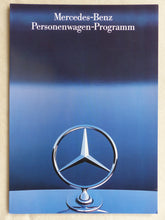 Lade das Bild in den Galerie-Viewer, Mercedes-Benz PKW Programm 190 200 300 TE 500 SL - Prospekt Brochure 06.1986
