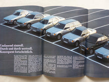 Lade das Bild in den Galerie-Viewer, Mercedes-Benz PKW Programm 190 200 300 TE 500 SL - Prospekt Brochure 06.1986
