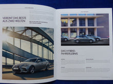 Lade das Bild in den Galerie-Viewer, Lexus Hybrid Drive - CT NX UX IS ES RX LS RC LC - Prospekt Brochure 01.2019
