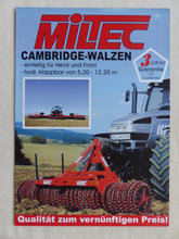 Lade das Bild in den Galerie-Viewer, Miltec Cambridge-Walzen HCS M2 Front Heck - Prospekt Brochure 90er

