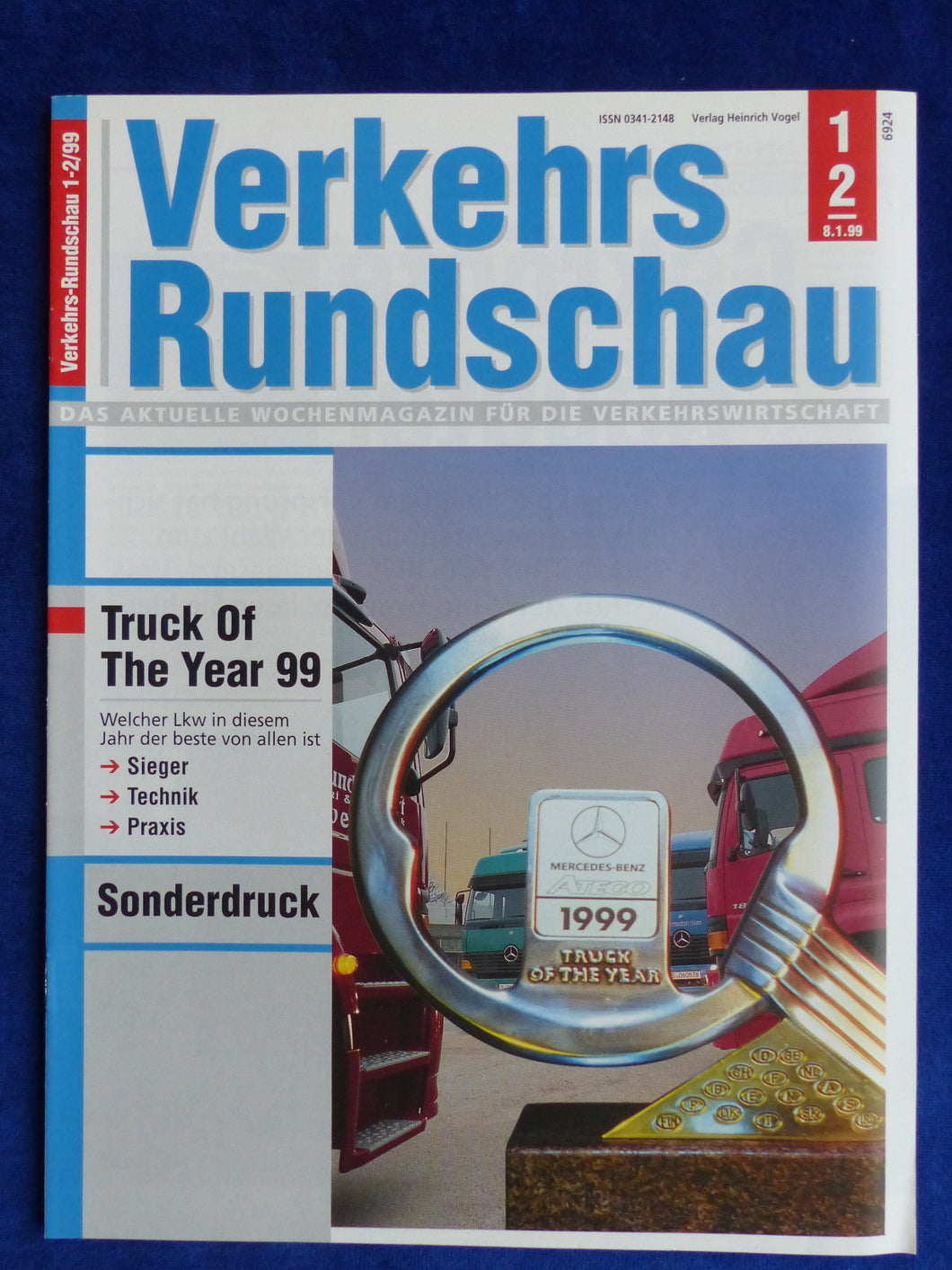 Mercedes Atego LKW Truck of the Year - Sonderdruck Verkehrs-Rundschau 1999