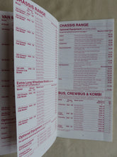 Lade das Bild in den Galerie-Viewer, Ford Transit Maximum Retail Price List - UK-Prospekt Brochure 08.1985 England
